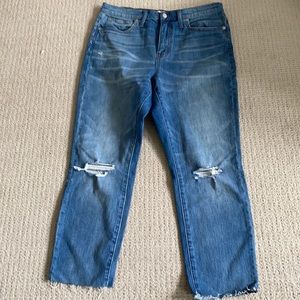 Madewell high rise slim boy jean, sz 30